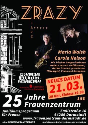 ZRAZY Konzert am 21. März 2020 im FrauenKulturZentrum Darmstadt