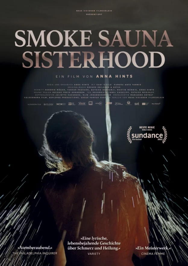 Das Bild zeigt das Plakat für den Kinofilm "Smoke Sauna Sisterhood".